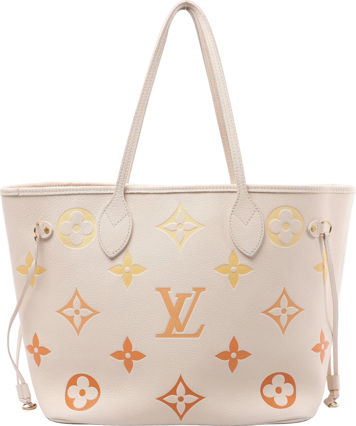 Louis Vuitton Neverfull MM Monogram Empreinte Gradient Shoulder Bag in Beige M46516
