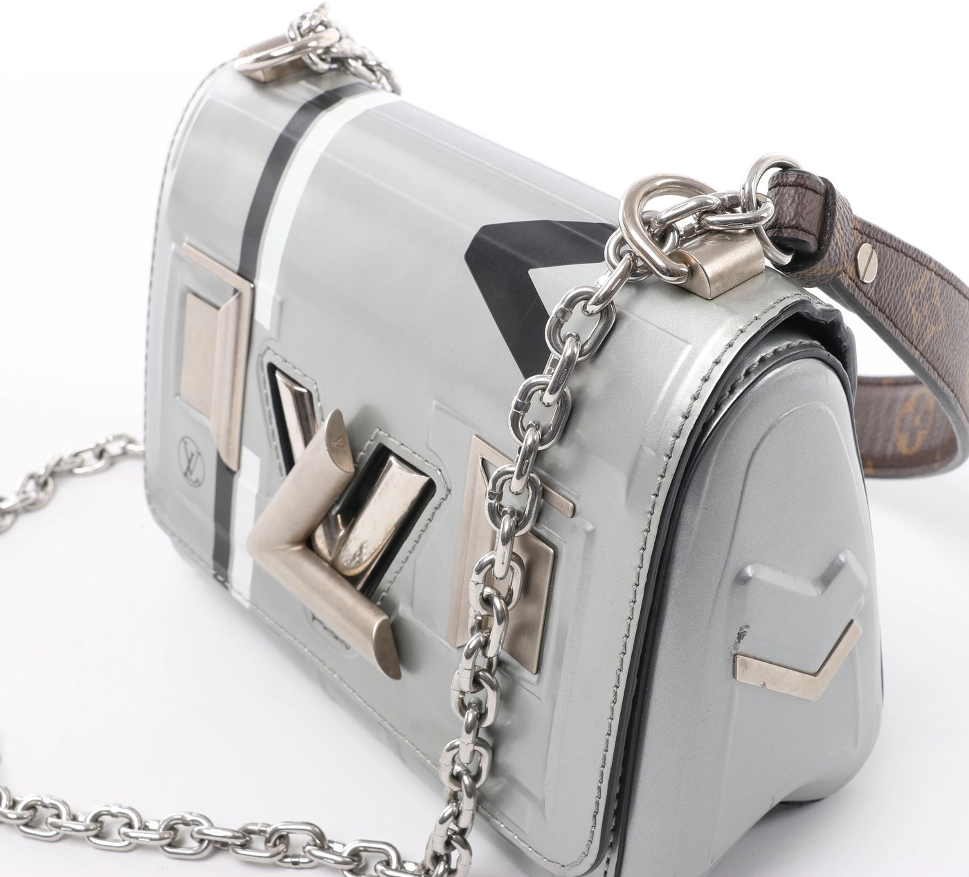 Louis Vuitton Twist PM Spaces Collection Crossbody Bag in Silver