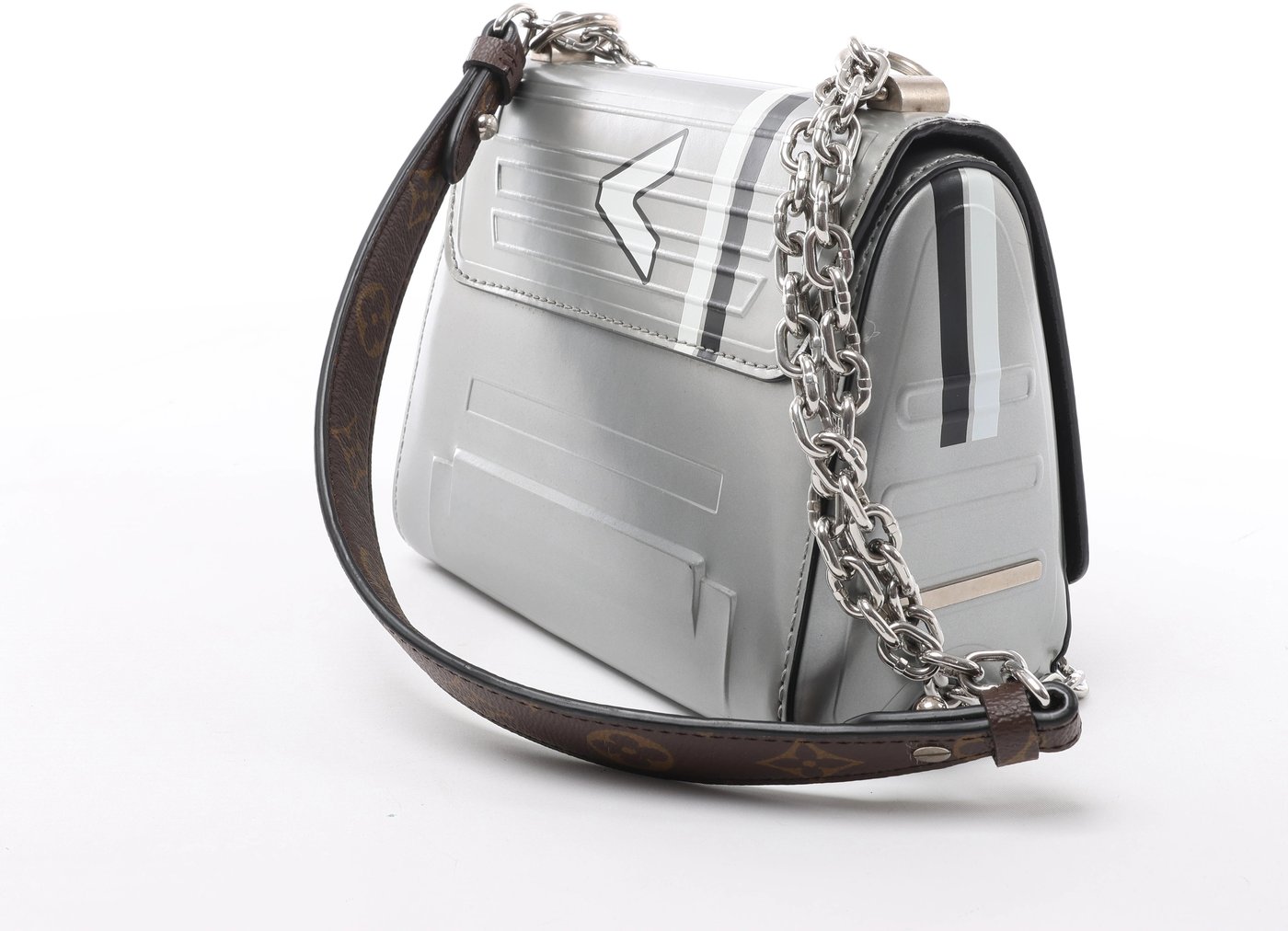 Louis Vuitton Twist PM Spaces Collection Crossbody Bag in Silver
