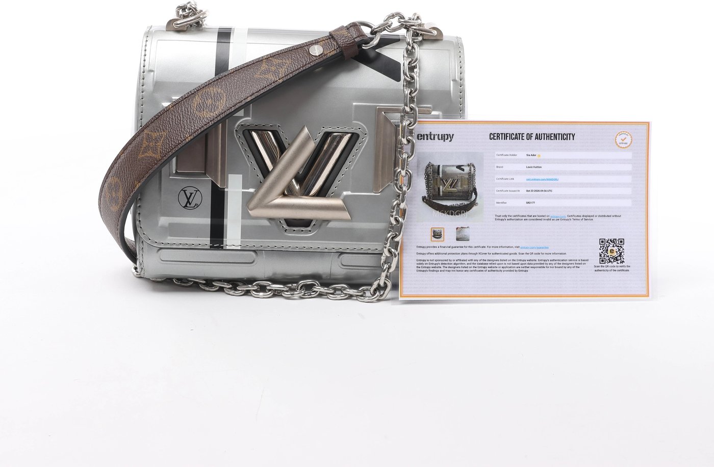 Louis Vuitton Twist PM Spaces Collection Crossbody Bag in Silver
