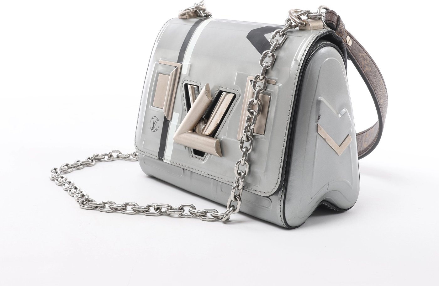 Louis Vuitton Twist PM Spaces Collection Crossbody Bag in Silver