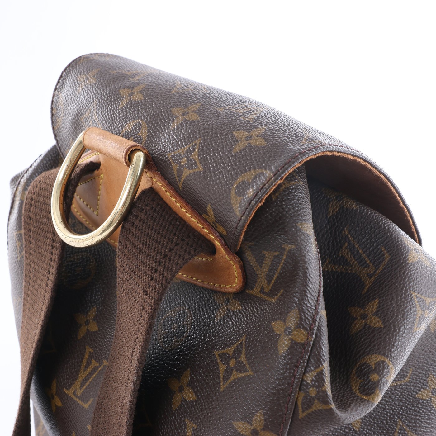 Louis Vuitton Montsouris GM Monogram Canvas Vintage Backpack in Brown M51135