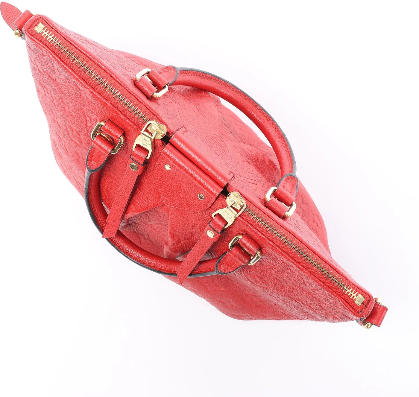 Louis Vuitton Mazarine PM Monogram Empreinte Handbag in Red M50638