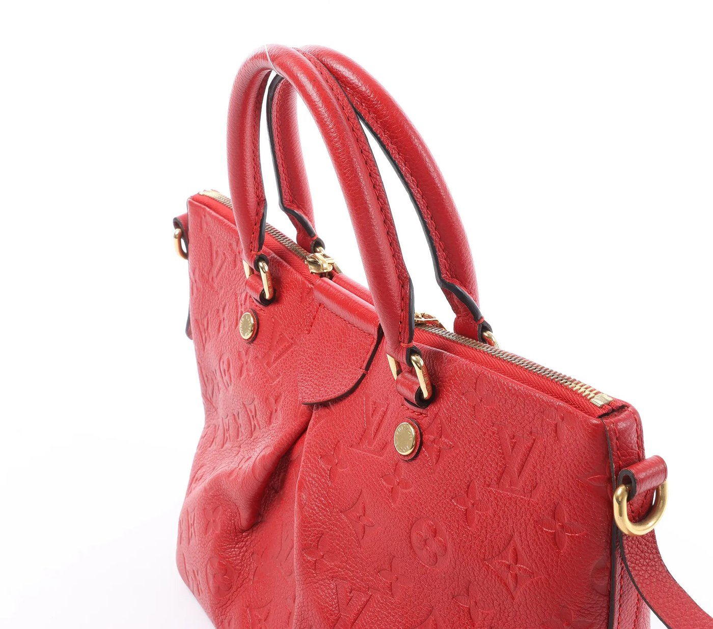 Louis Vuitton Mazarine PM Monogram Empreinte Handbag in Red M50638