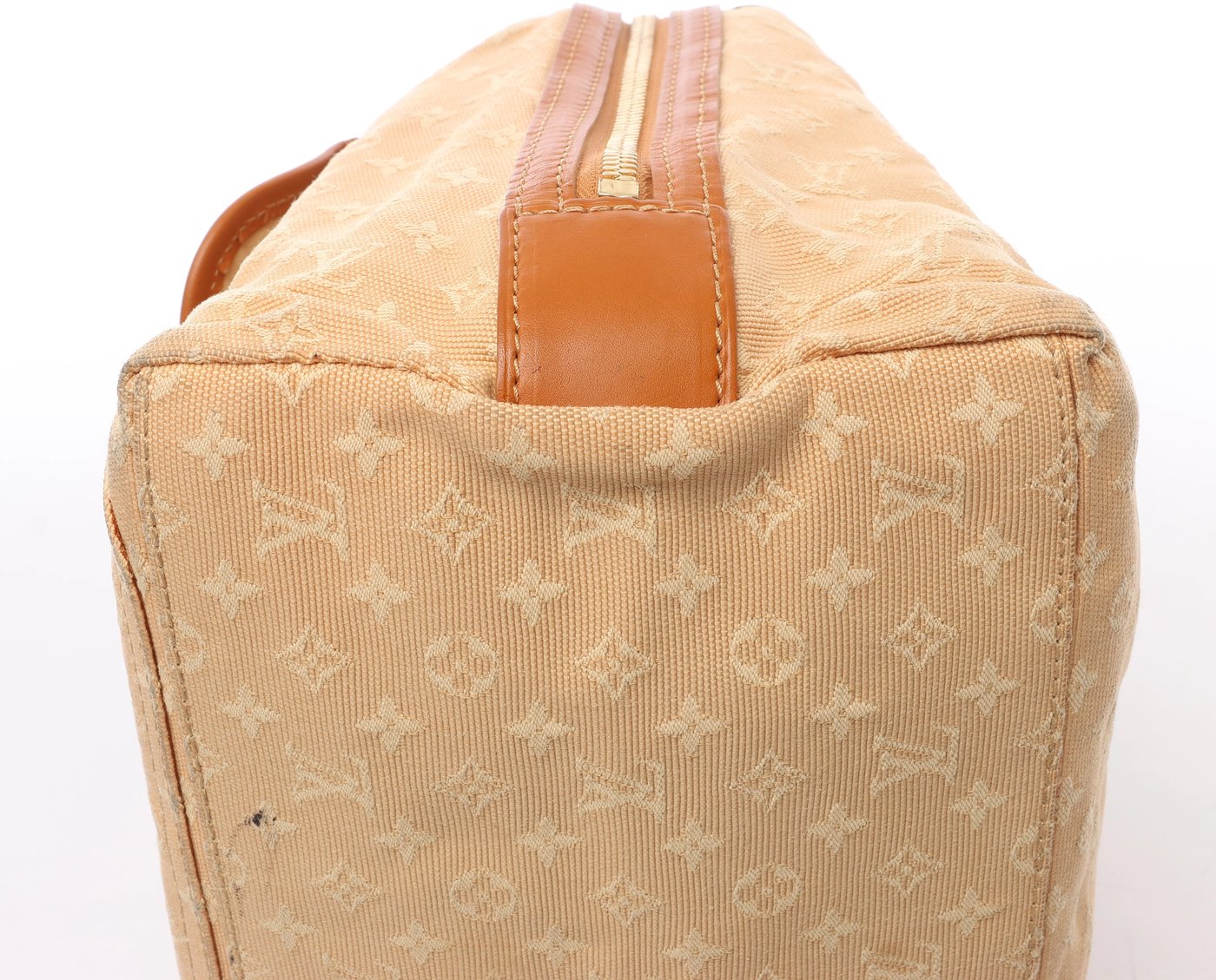 Louis Vuitton Sac Mary Kate Mini Monogram Lin Handbag in Beige x Brown M92505