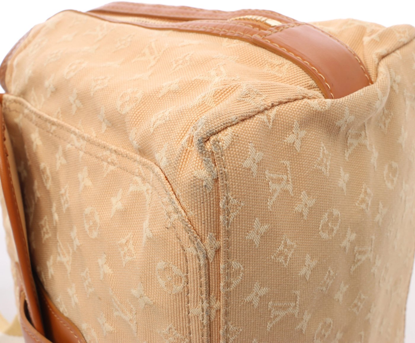 Louis Vuitton Sac Mary Kate Mini Monogram Lin Handbag in Beige x Brown M92505