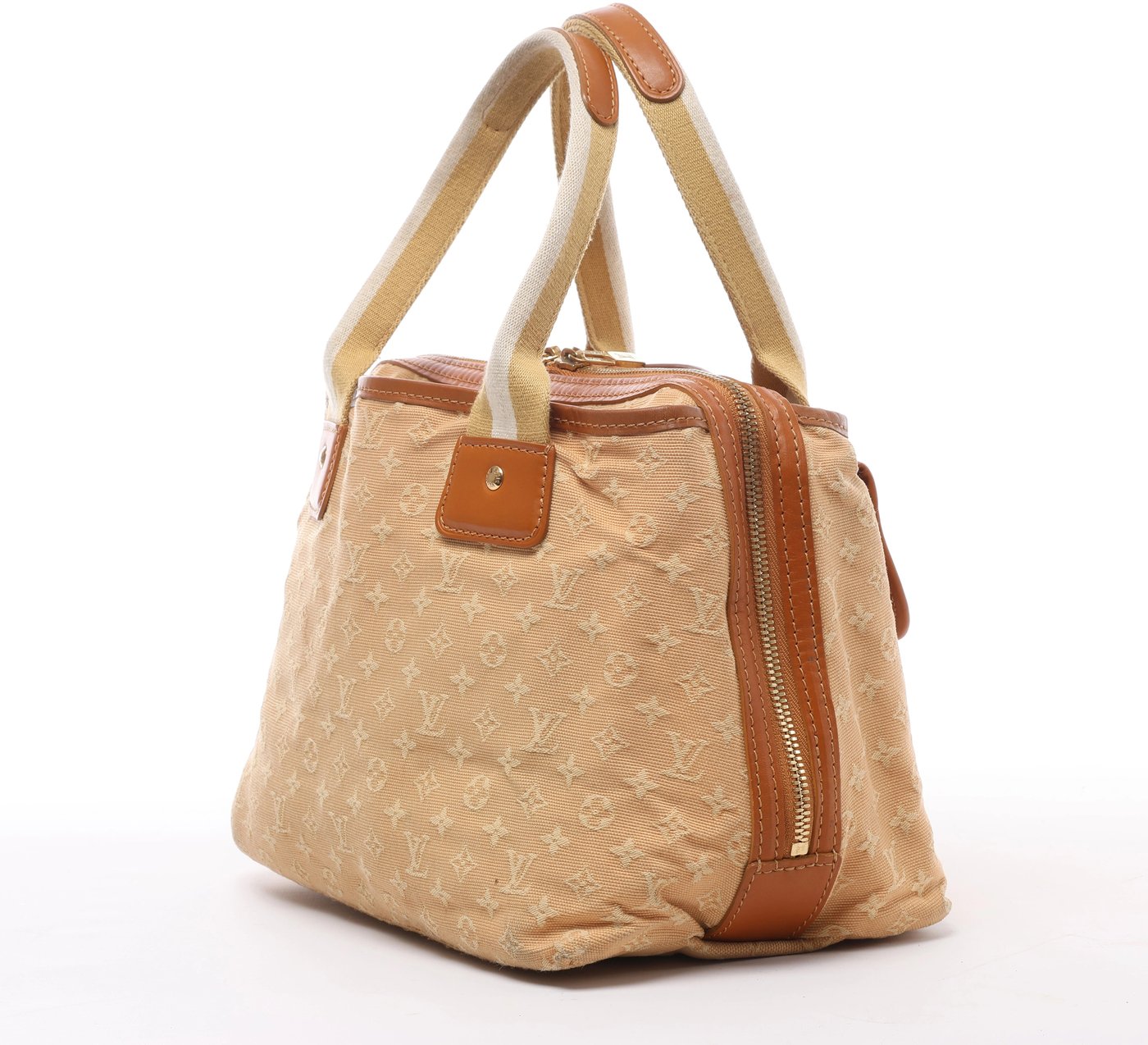 Louis Vuitton Sac Mary Kate Mini Monogram Lin Handbag in Beige x Brown M92505