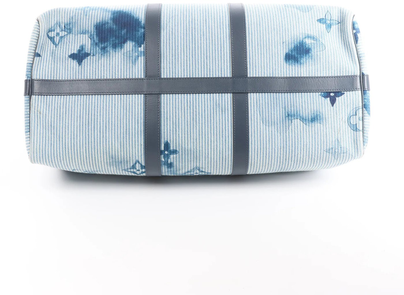 Louis Vuitton Keepall Bandoulière 50 Monogram Water Color Travel Bag in Blue x White M57946