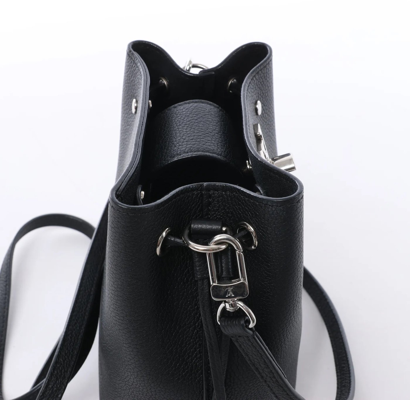 Louis Vuitton LockMe Shoulder Bag in Black