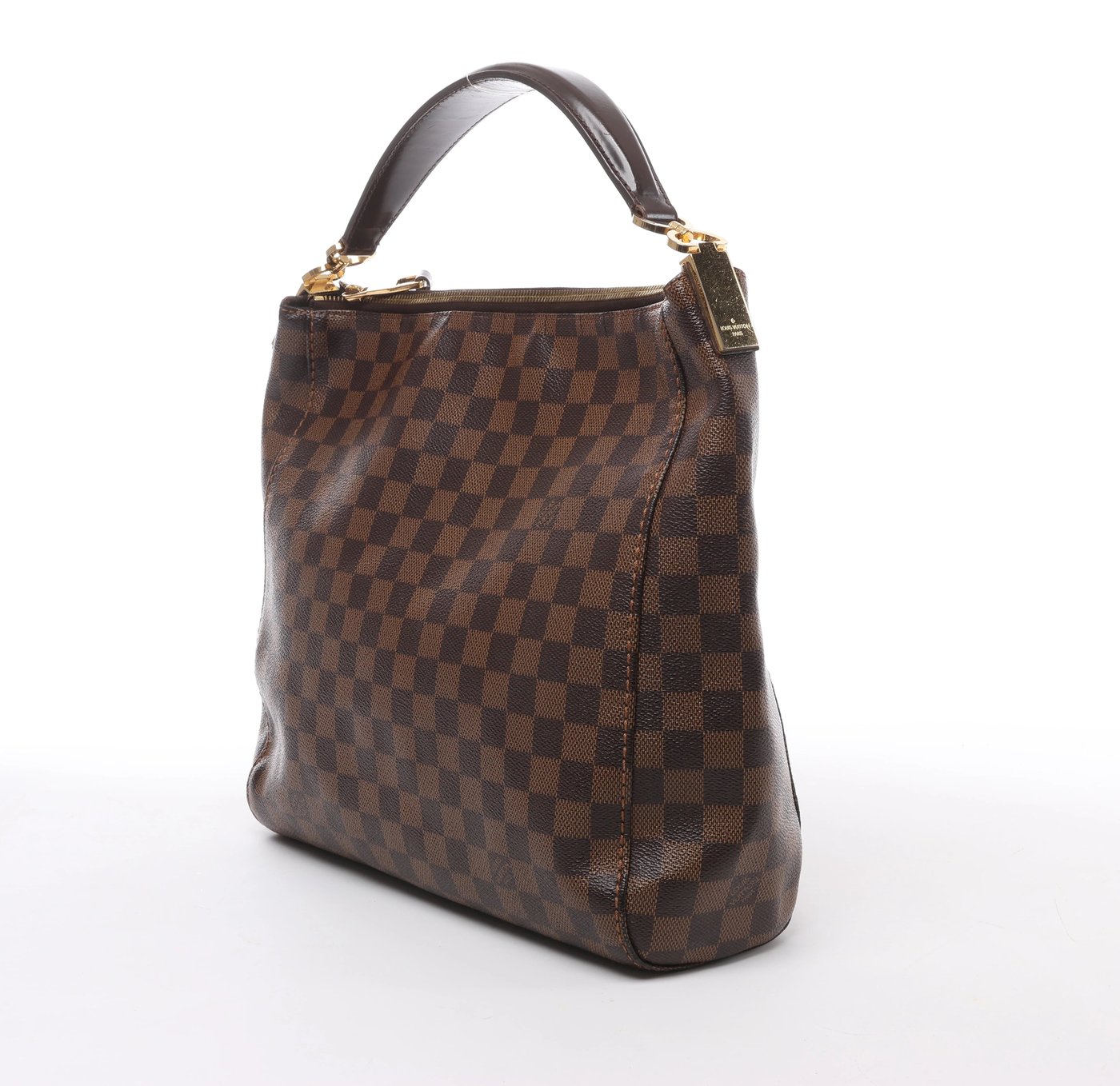 Louis Vuitton Portobello PM Damier Ebene Shoulder Bag in Brown N41184