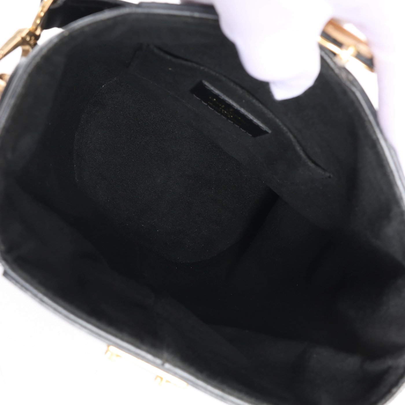Louis Vuitton Duffle PM Leather 2Way Handbag in Black