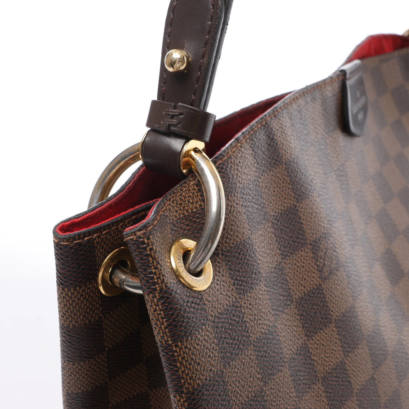 Louis Vuitton Graceful PM Damier Ebene Shoulder Bag in Brown N44044