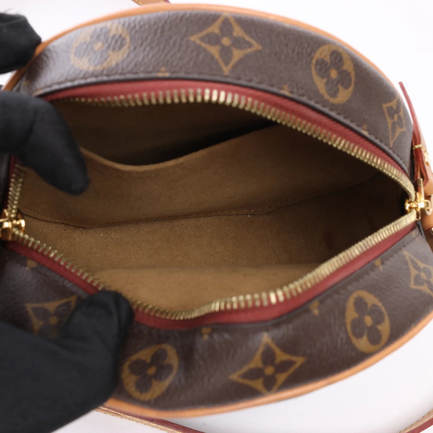 Louis Vuitton Boite Chapeau Souple PM Monogram Crossbody Bag in Brown M45578