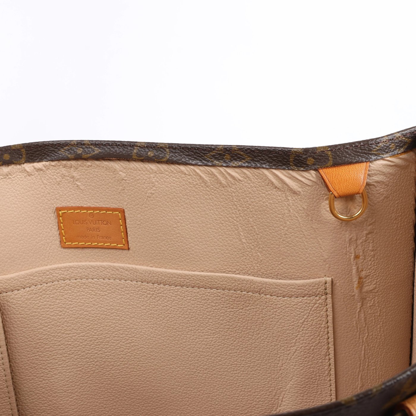 Louis Vuitton Sac Plat Monogram Canvas Handbag in Brown M51140