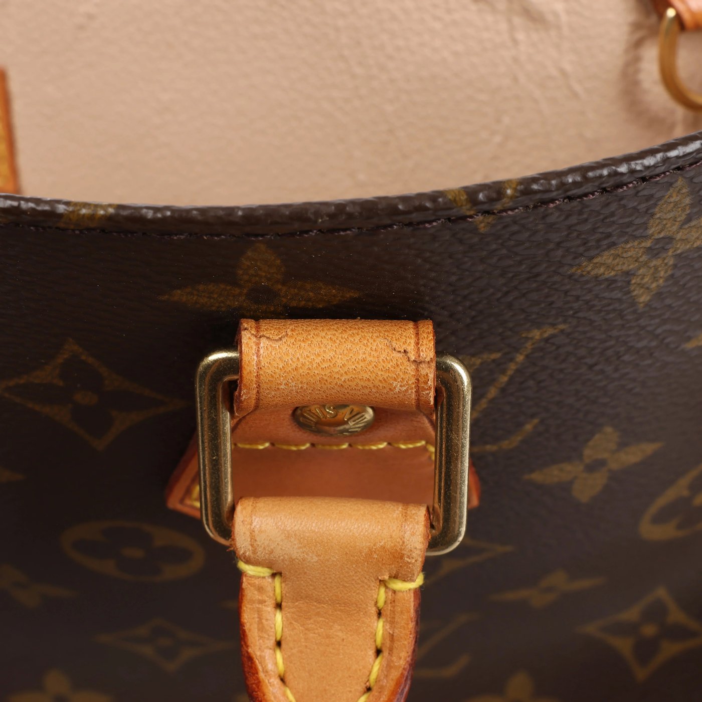 Louis Vuitton Sac Plat Monogram Canvas Handbag in Brown M51140