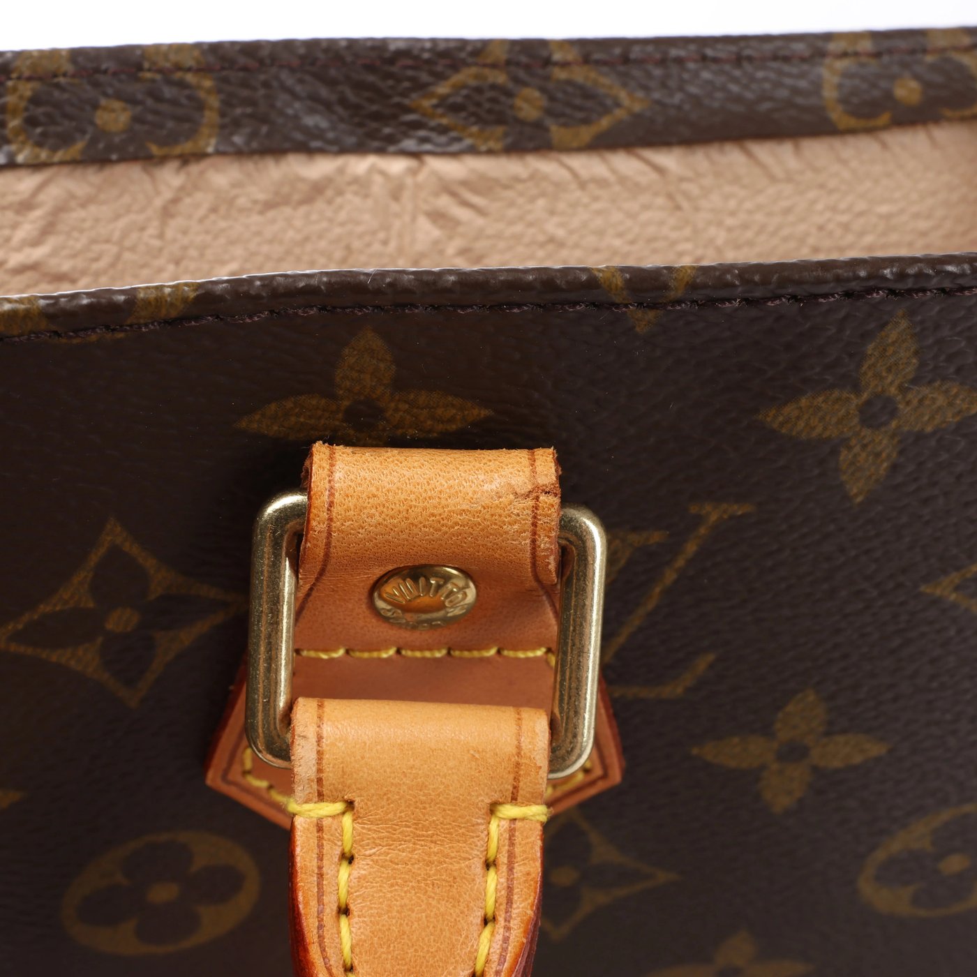 Louis Vuitton Sac Plat Monogram Canvas Handbag in Brown M51140
