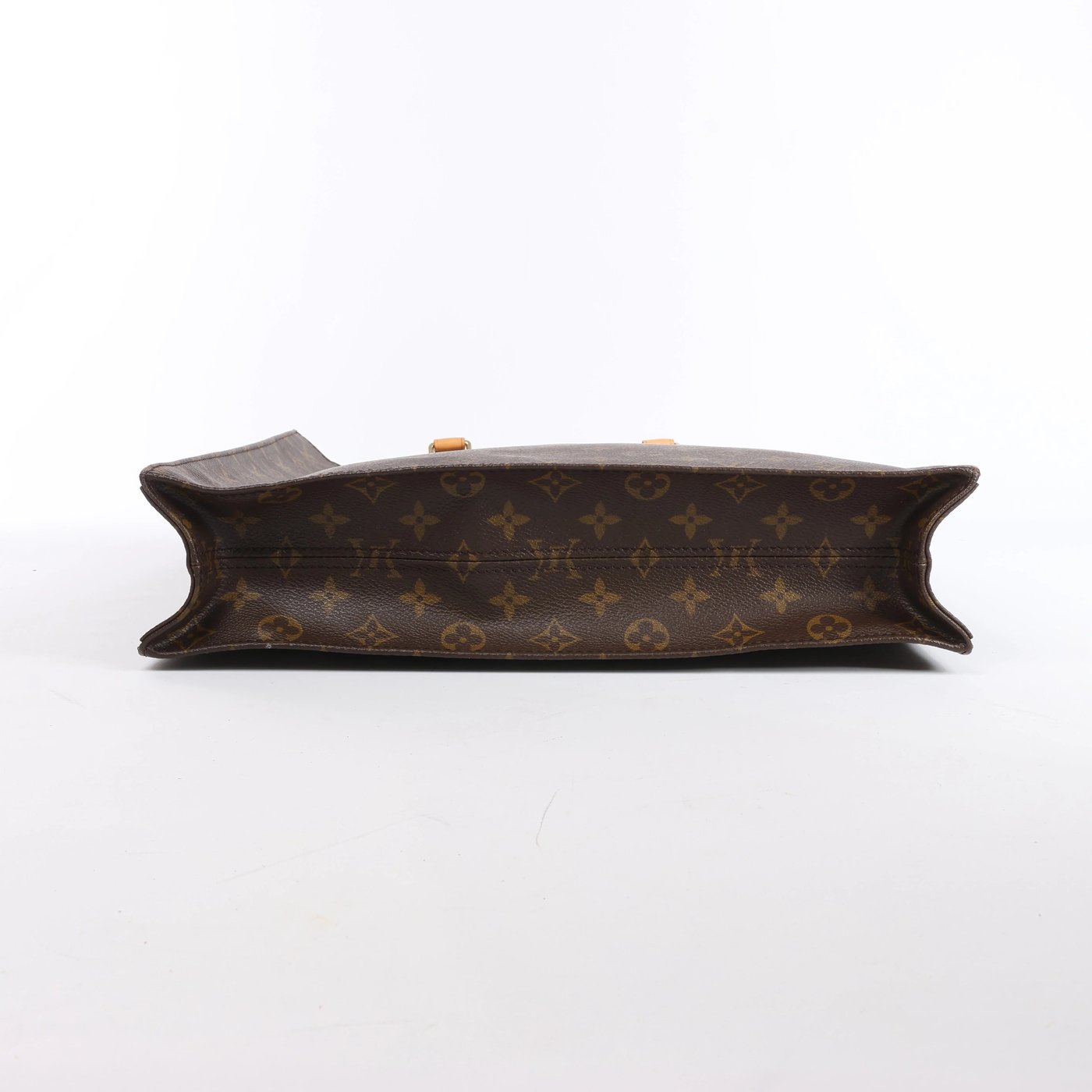 Louis Vuitton Sac Plat Monogram Canvas Handbag in Brown M51140