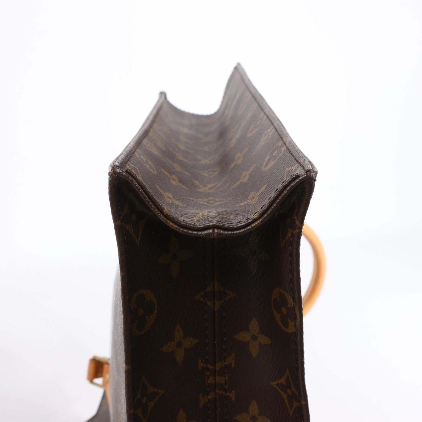 Louis Vuitton Sac Plat Monogram Canvas Handbag in Brown M51140