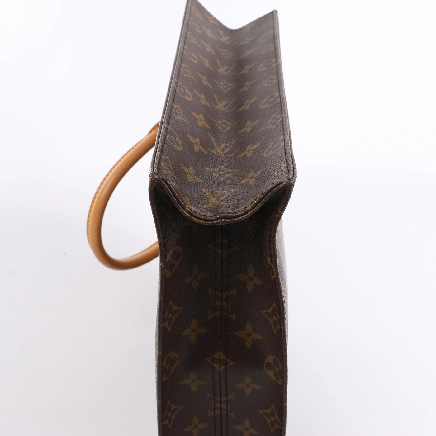 Louis Vuitton Sac Plat Monogram Canvas Handbag in Brown M51140
