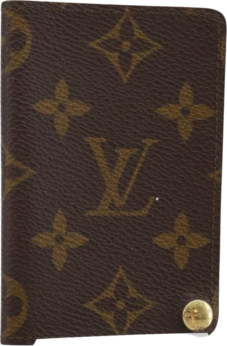 Louis Vuitton Porte Cartes Pression Card Case Monogram Canvas