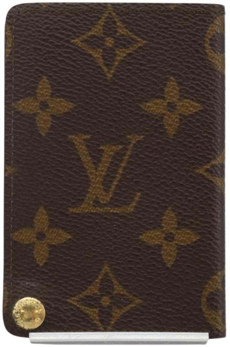 Louis Vuitton Porte Cartes Pression Card Case Monogram Canvas