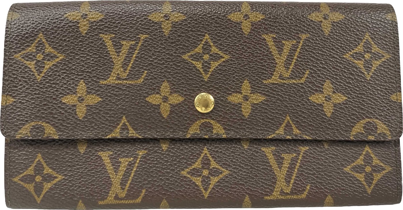 Louis Vuitton Porte Tresor International Monogram Canvas long