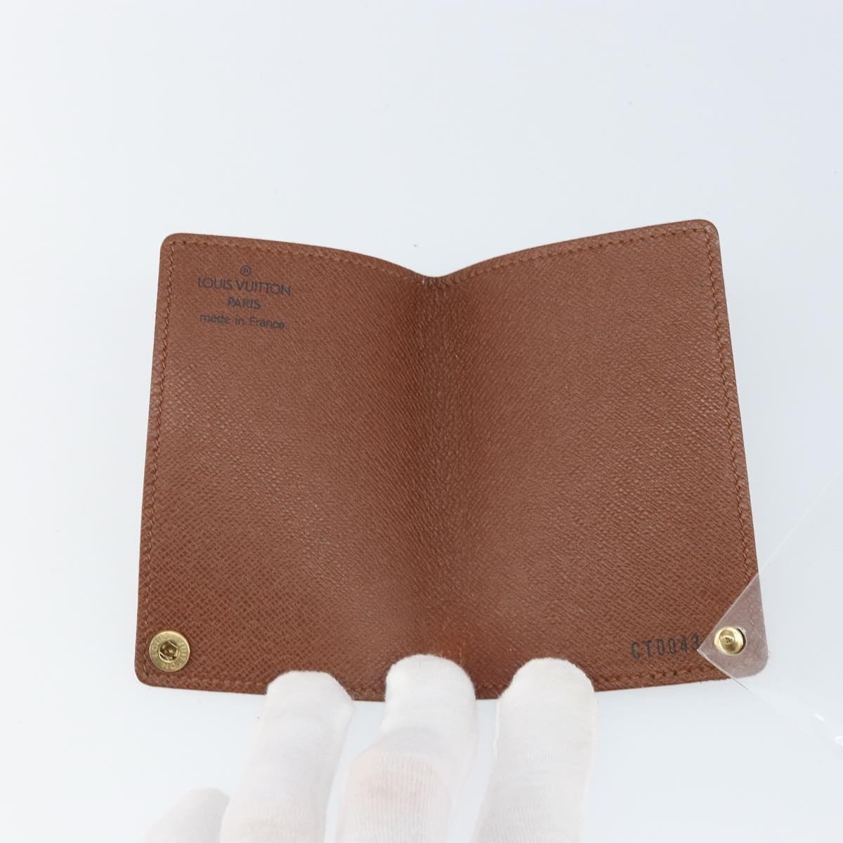 Louis Vuitton Porte Cartes Pression Card Case Monogram Canvas