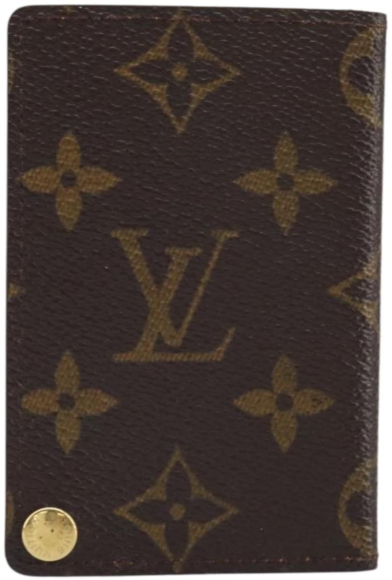 Louis Vuitton Porte Cartes Pression Card Case Monogram Canvas