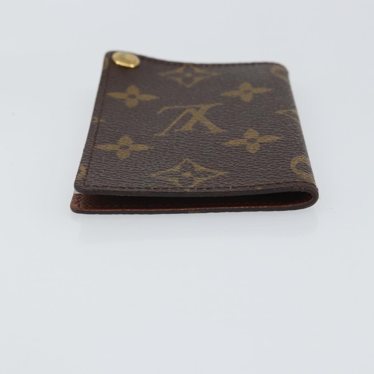 Louis Vuitton Porte Cartes Pression Card Case Monogram Canvas
