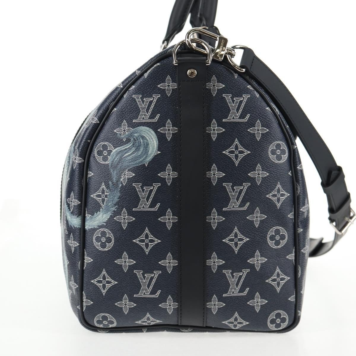 Louis Vuitton Keepall Bandouliere Limited Edition Chapman Savane Monogram Canvas 45