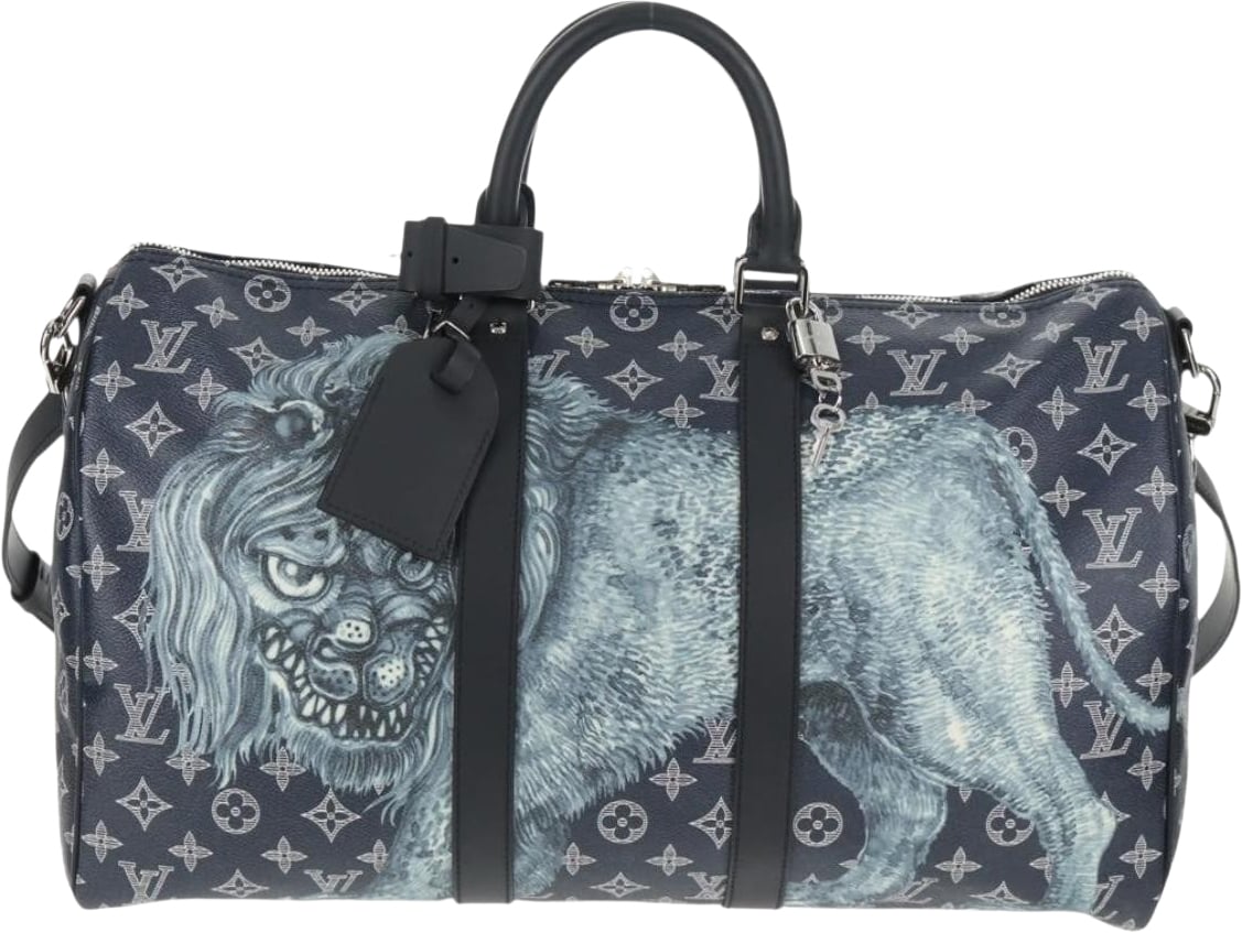 Louis Vuitton Keepall Bandouliere Limited Edition Chapman Savane Monogram Canvas 45