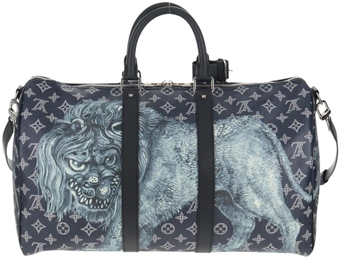 Louis Vuitton Keepall Bandouliere Limited Edition Chapman Savane Monogram Canvas 45