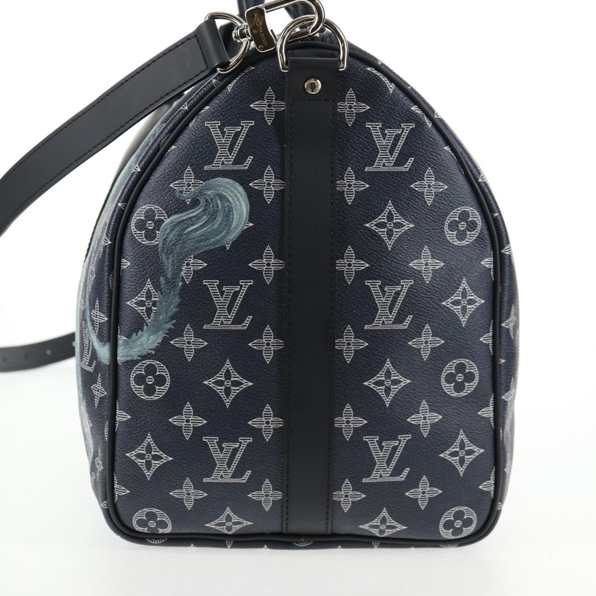 Louis Vuitton Keepall Bandouliere Limited Edition Chapman Savane Monogram Canvas 45