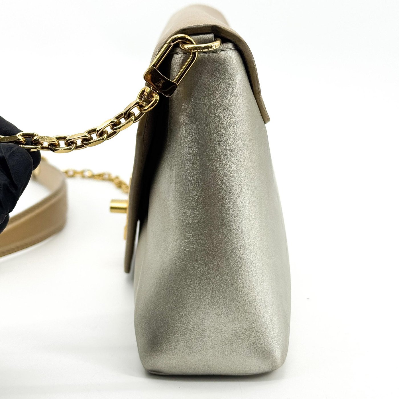 Louis Vuitton Love Note Chain Clutch Leather