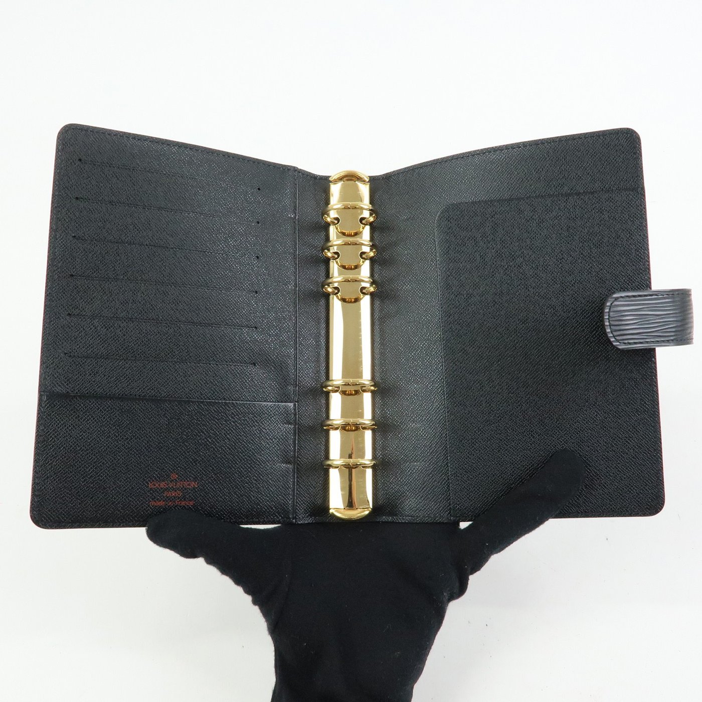 Louis Vuitton Ring Agenda Cover Epi Leather MM