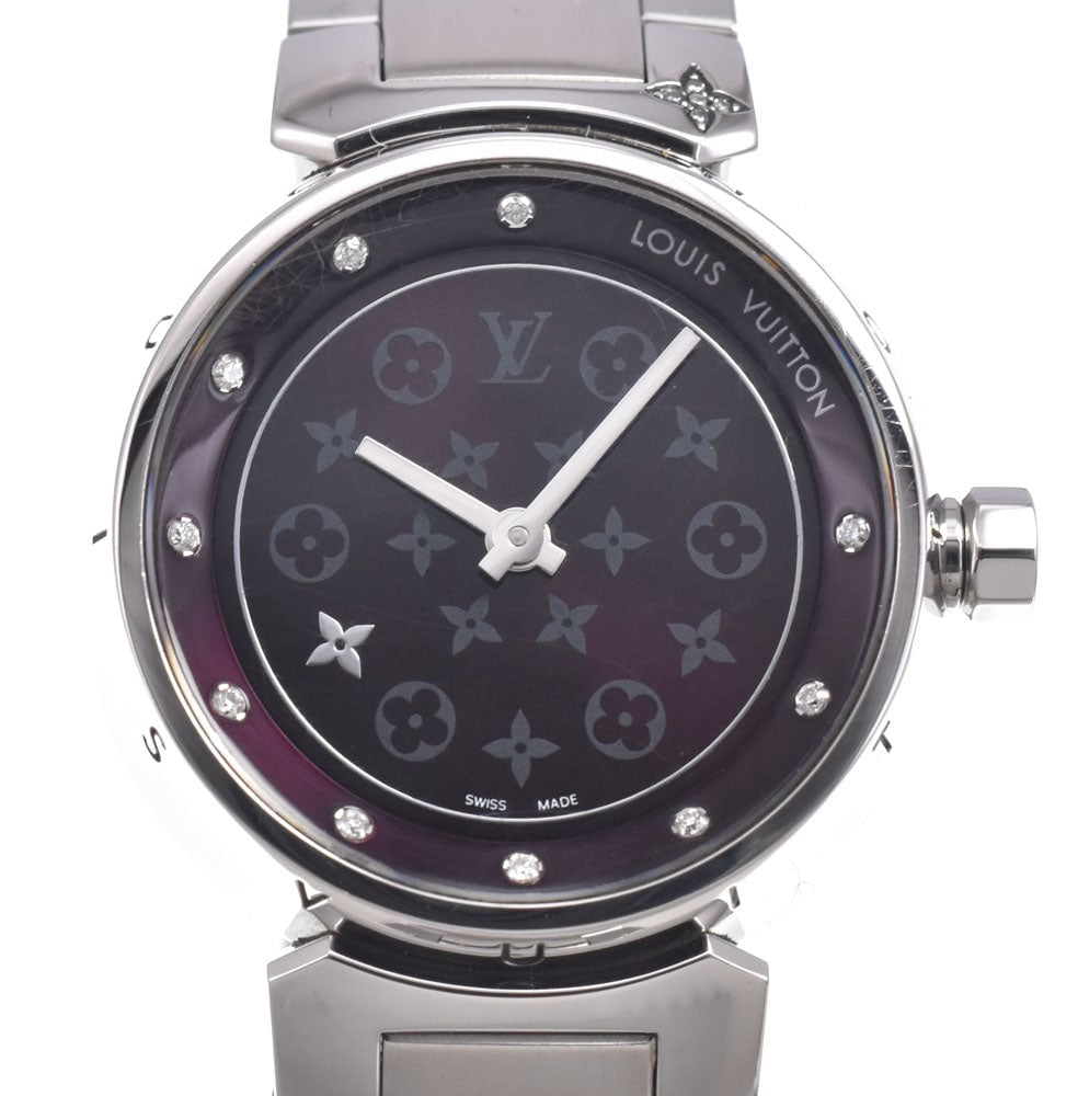 Louis Vuitton Tambour Quartz Stainless Steel 28