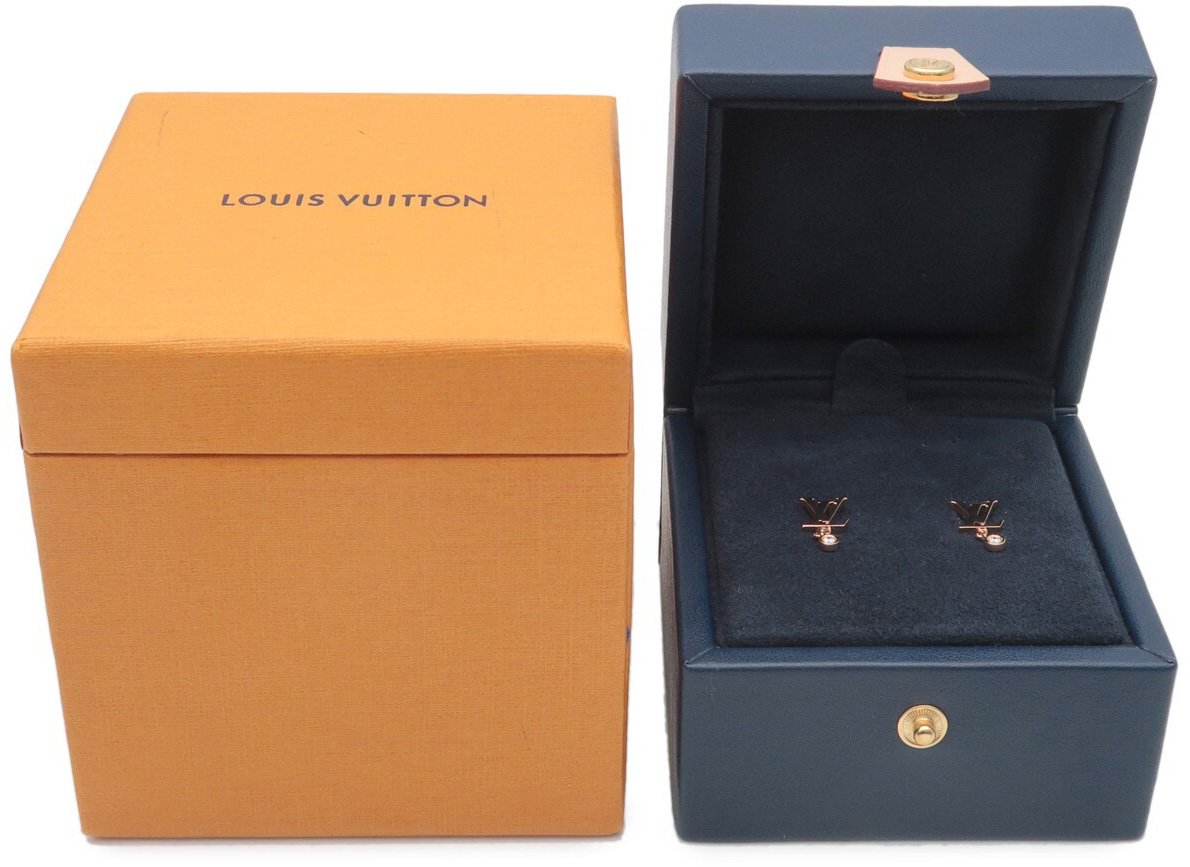 Louis Vuitton Idylle Blossom LV Ear Stud 18K Yellow Gold with Diamond
