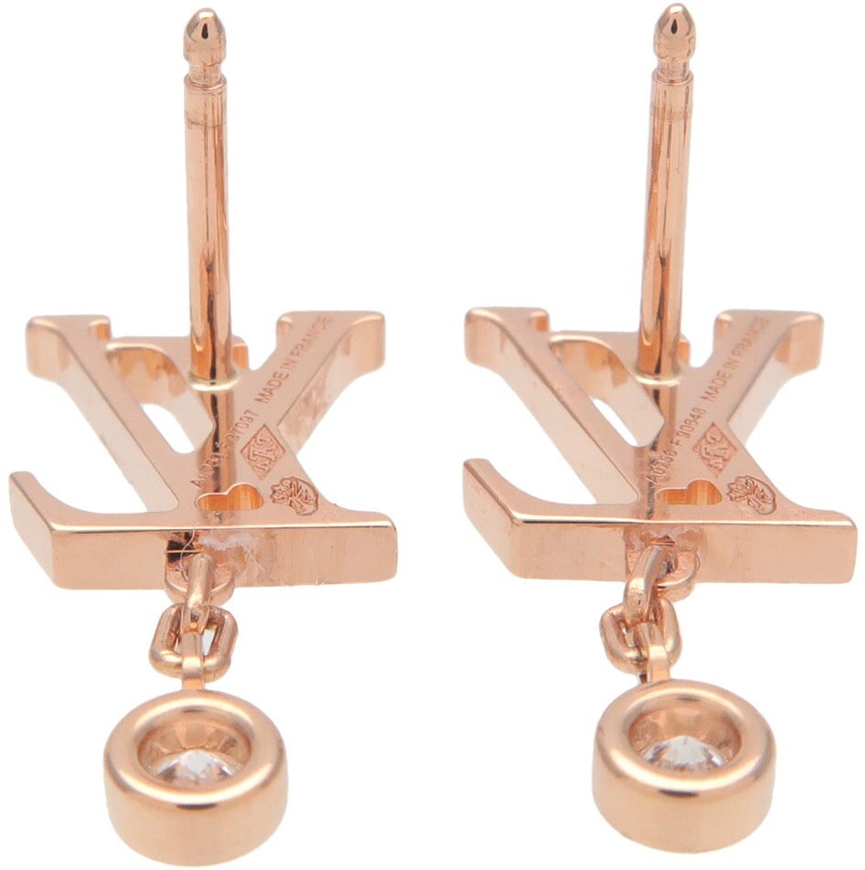 Louis Vuitton Idylle Blossom LV Ear Stud 18K Yellow Gold with Diamond