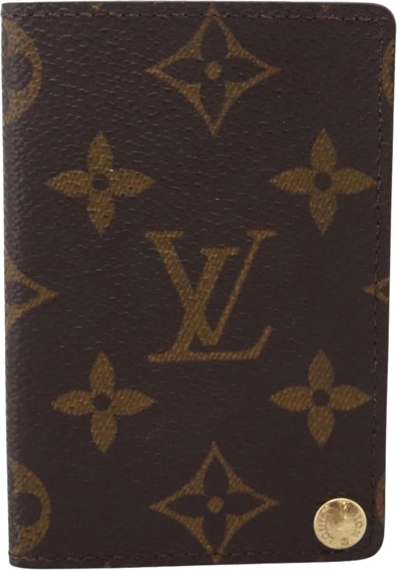 Louis Vuitton Porte Cartes Pression Card Case Monogram Canvas