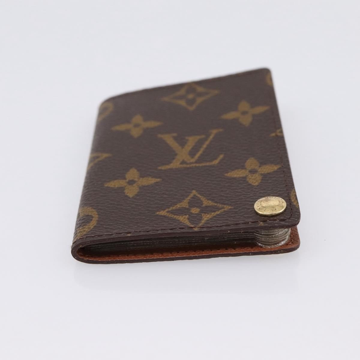 Louis Vuitton Porte Cartes Pression Card Case Monogram Canvas