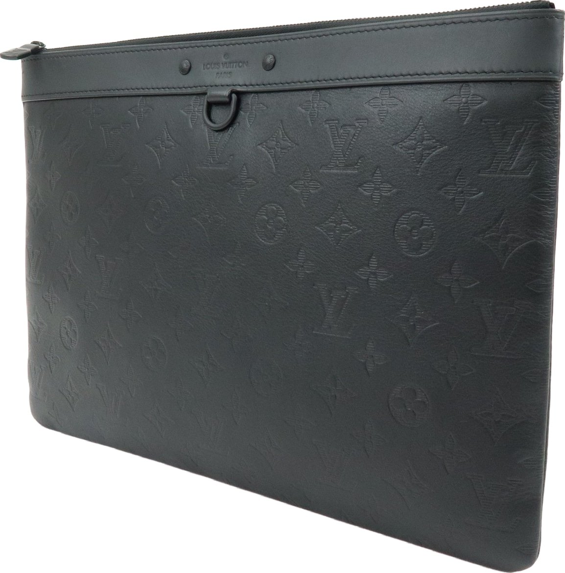 Louis Vuitton Discovery Pochette Monogram Shadow Leather GM