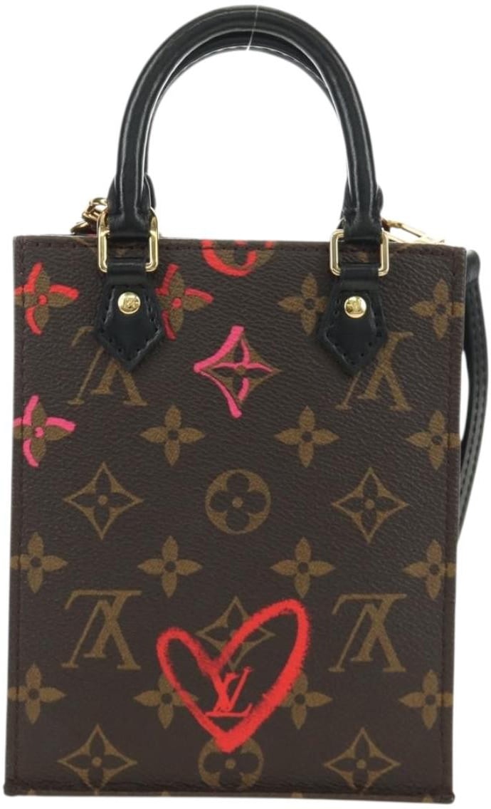Louis Vuitton Petit Sac Plat Limited Edition Fall in Love Monogram Canvas