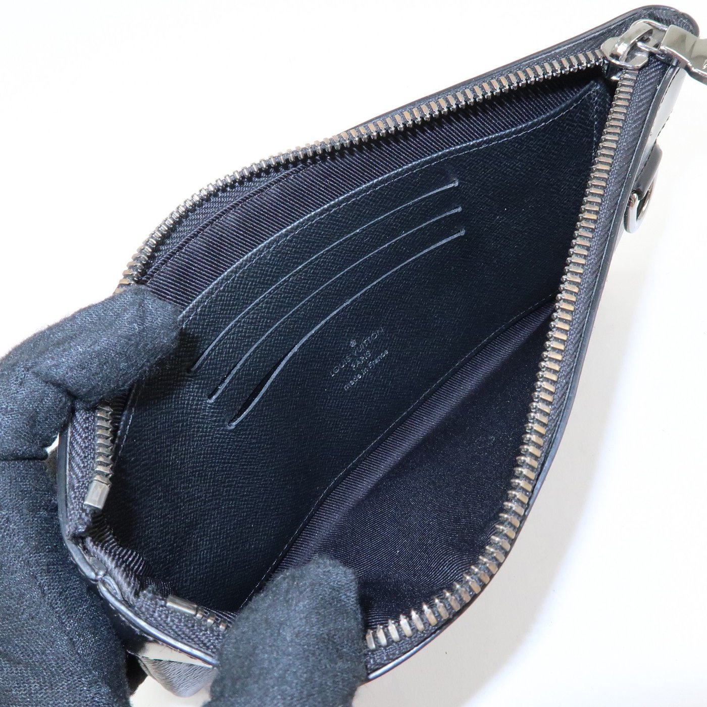 Louis Vuitton Discovery Pochette Monogram Eclipse Canvas PM