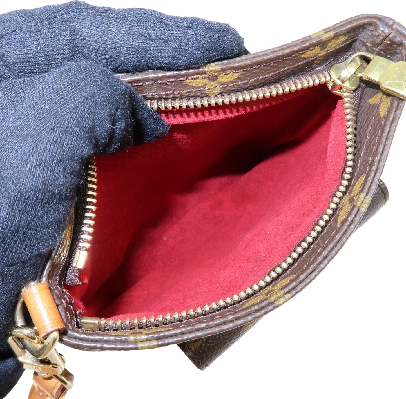 Louis Vuitton Partition Wristlet Clutch Monogram Canvas