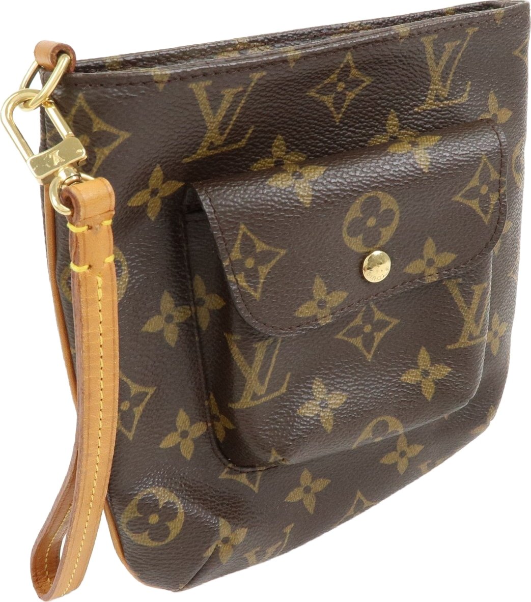 Louis Vuitton Partition Wristlet Clutch Monogram Canvas