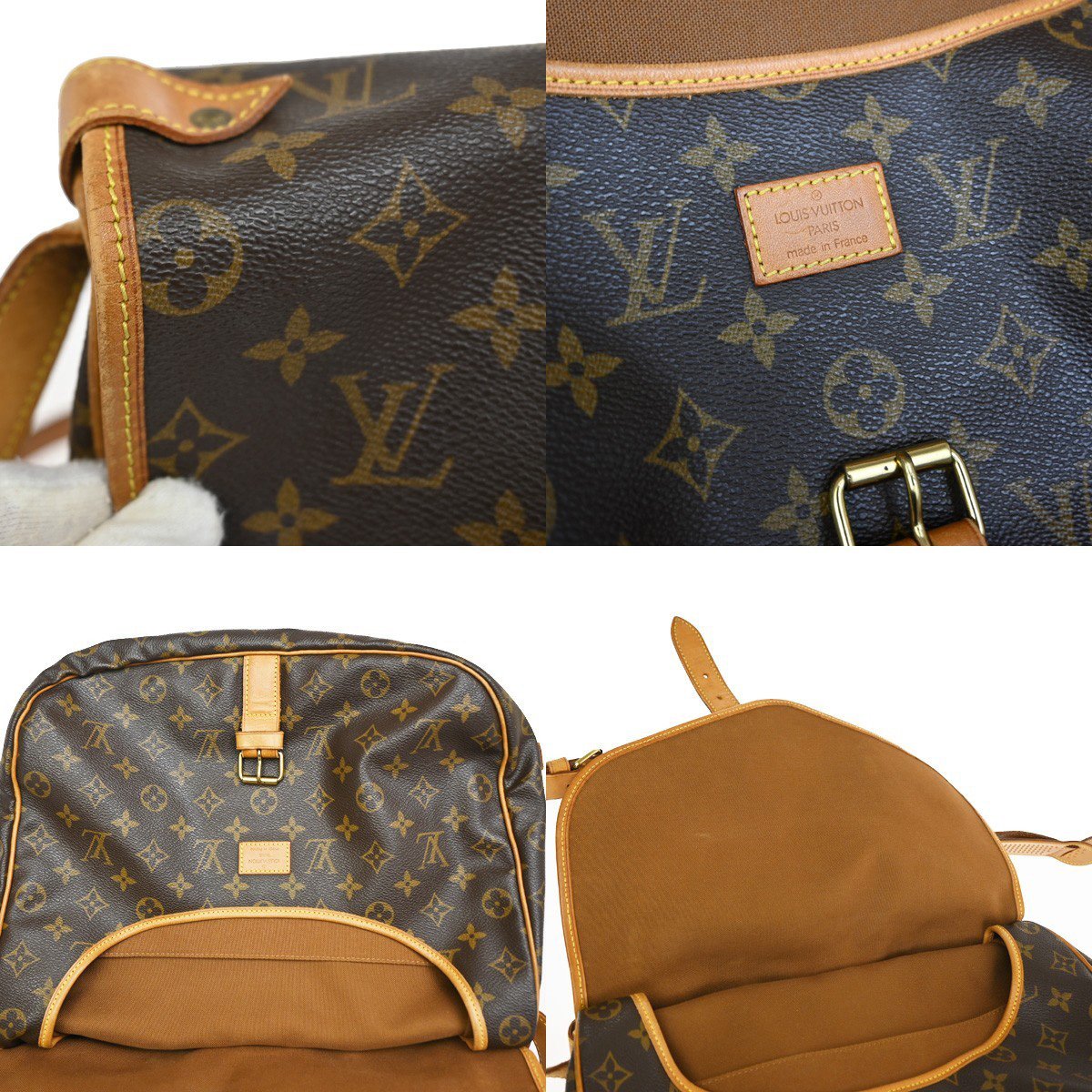 Louis Vuitton Saumur Monogram Canvas 35