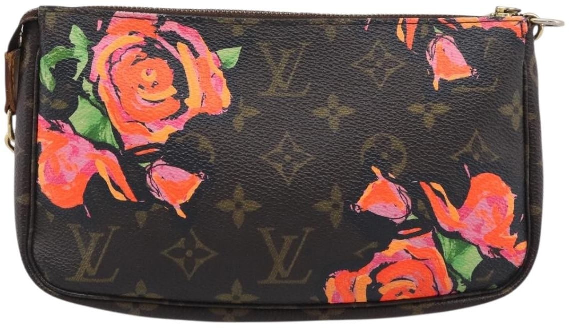 Louis Vuitton Pochette Accessoires Limited Edition Monogram Roses MM