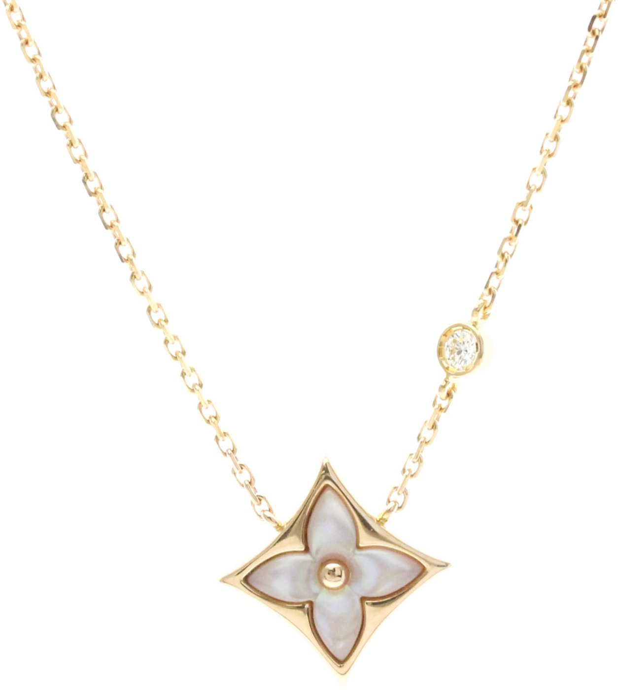 Louis Vuitton Color Blossom BB Star Pendant 18K Rose Gold with Diamond and Mother of Pearl