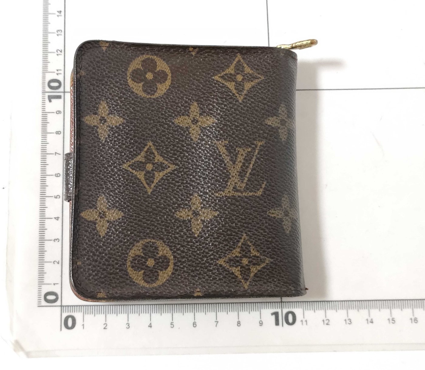 Louis Vuitton Compact Zip Perforated Monogram Canvas