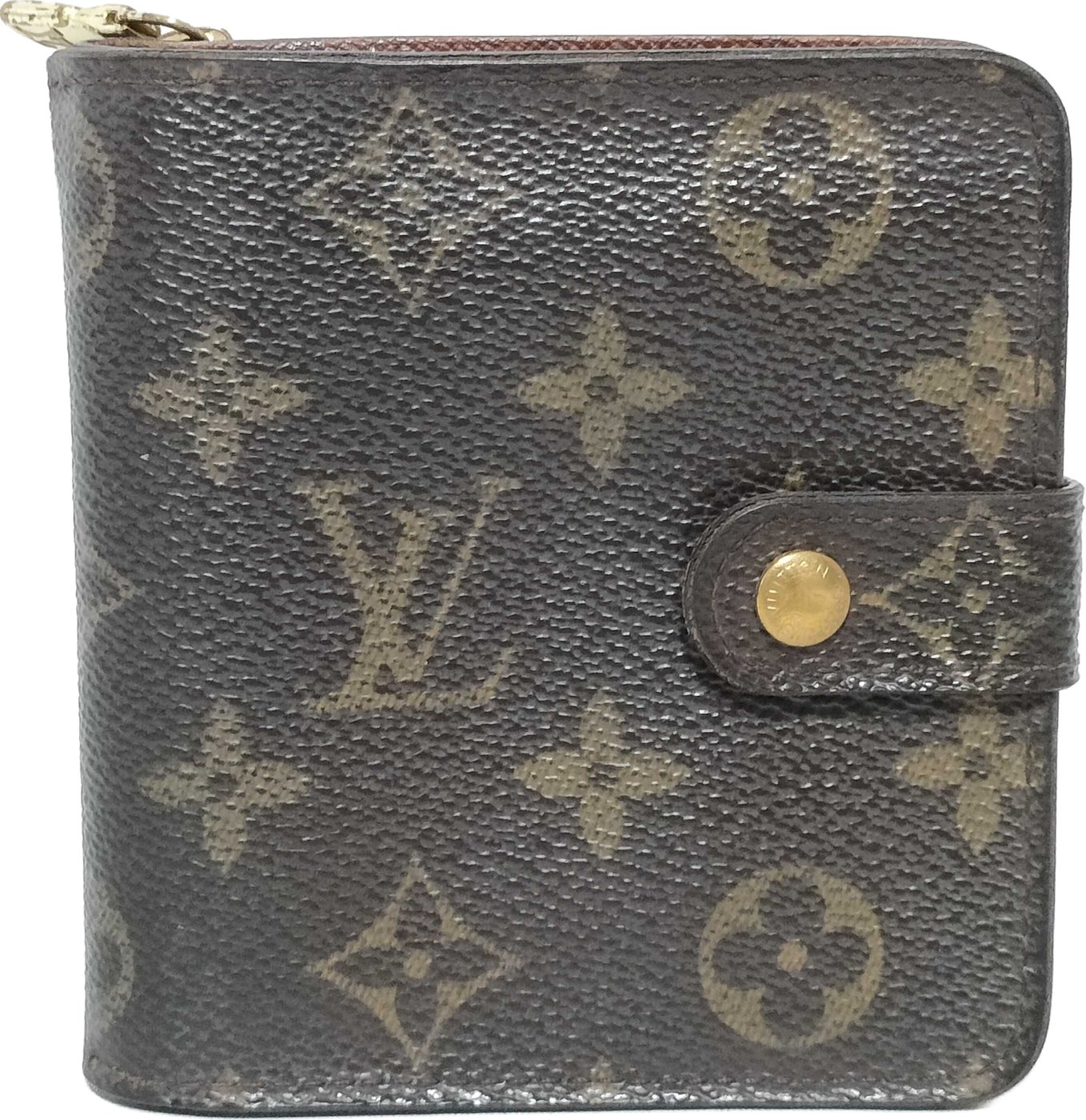 Louis Vuitton Compact Zip Perforated Monogram Canvas